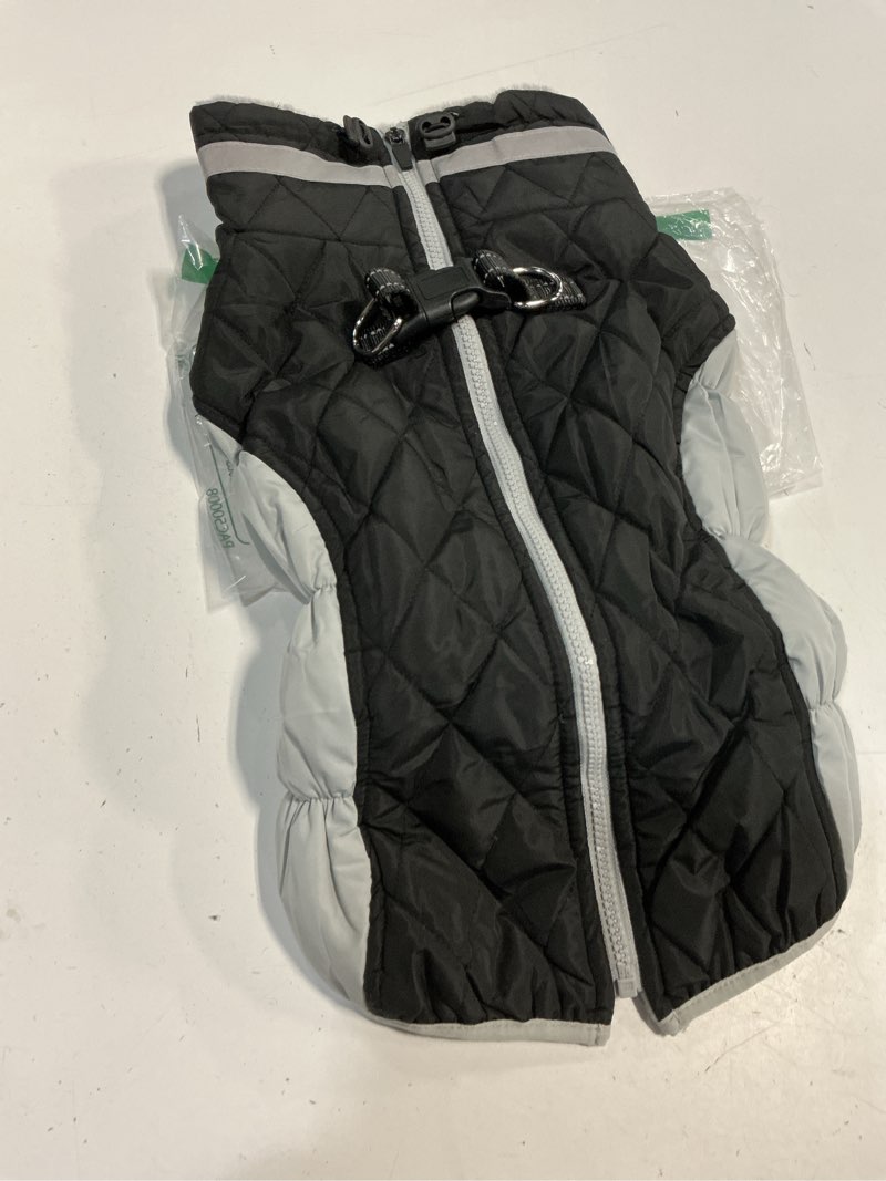 Condition photo showing Good Condition for dog coat with harness waterproof dog jacket, reflective & adjustable turtleneck neckline, warm fleece vest for winter, coats for dogs large