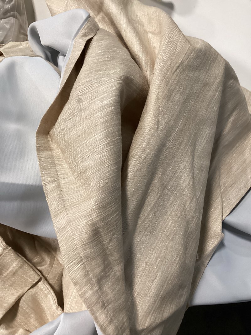 raw silk room darkening curtain  48” x 96” 1pc