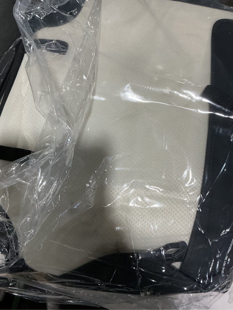 Condition photo showing Good Condition for (similar to) skechers men's memory foam seat covers, air cool mesh thick car seat covers, car seat covers front seats airbag compatible, universal automotive comfort for most cars, vans, trucks, suv,black two front black/black