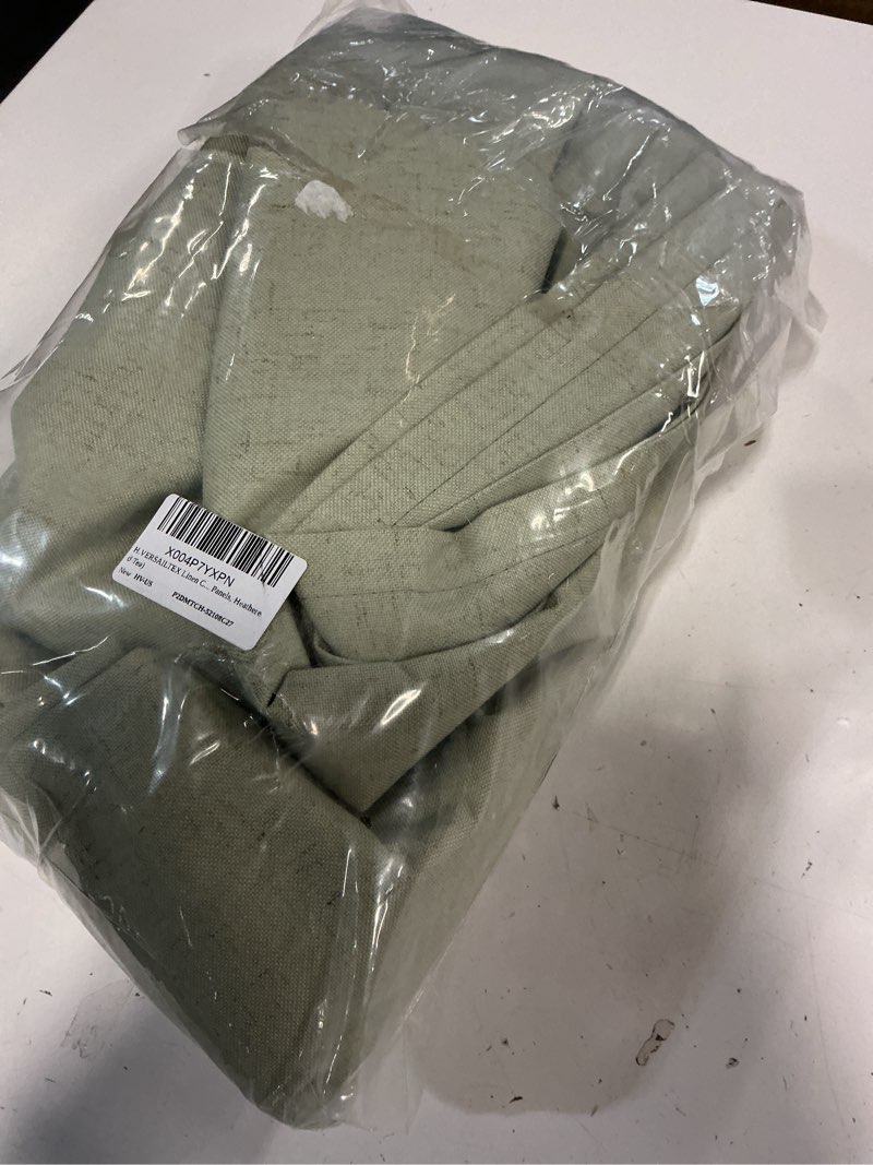 Condition photo showing Good Condition for H.VERSAILTEX Linen Curtains 100% Blackout Curtains for Bedroom 108 inch Long Full Light Blocking Nature Linen Blended Window Curtains for Living Room Nickel Grommet (2 Panels, Heathered Tea) Heathered Tea 52"W x 108"L (Pack of 2)