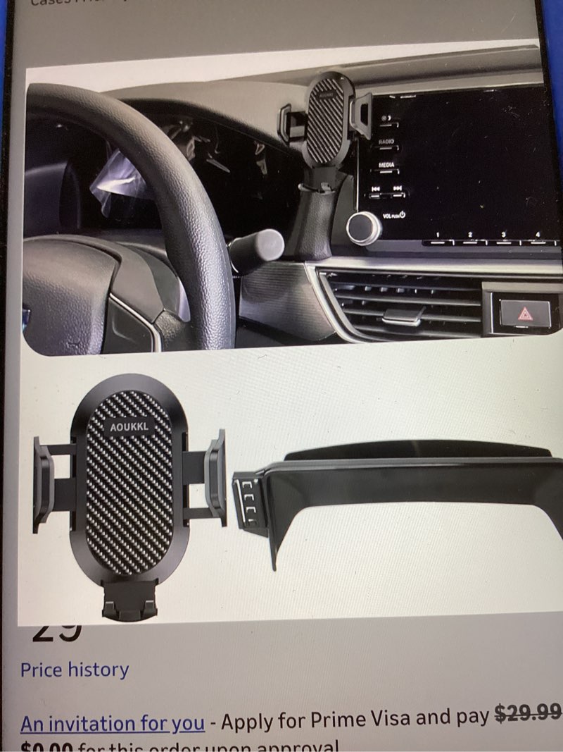 Aoukkl car phone holder with glasses case