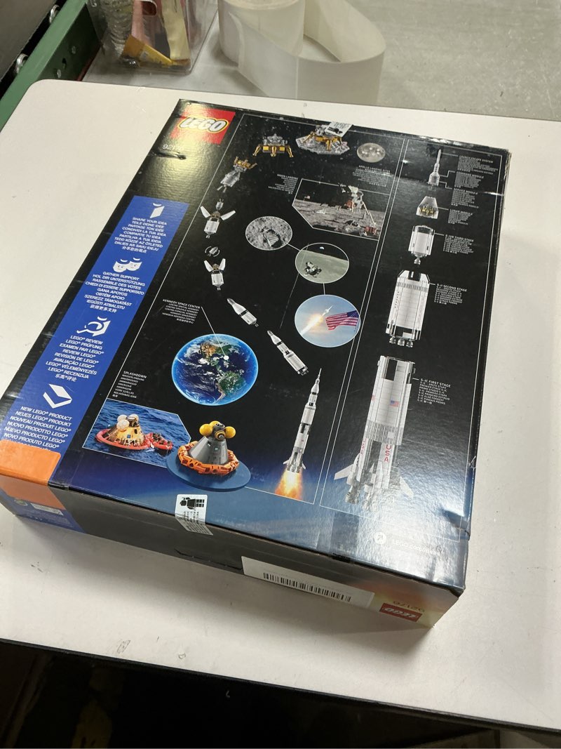 Condition photo showing New/Like New for LEGO Ideas NASA Apollo Saturn V 92176 Outer Space Model Rocket for Kids and Adults, Science Building Kit (1969 Pieces)