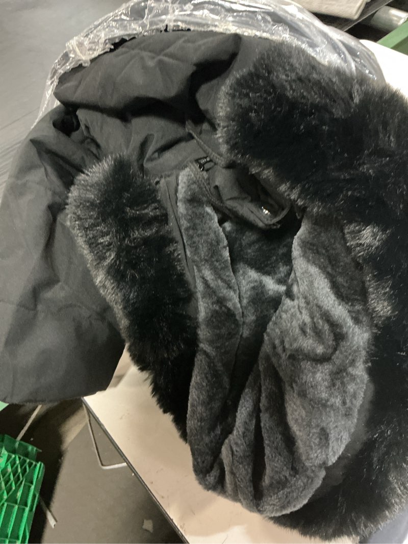 Condition photo showing Good Condition for women's plus size winter coat waterproof warm down coat detachable hooded parka jacket black 3x