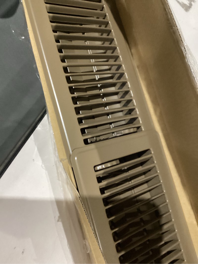 Condition photo showing Good Condition for 4" x 8" Floor Register 2 Pack - Floor Vent Covers Heavy Duty Metal Heat Vent Covers with Rust Proof Finish for Home Floor Heater - Brown 4x8 Inches Brown 2PCS