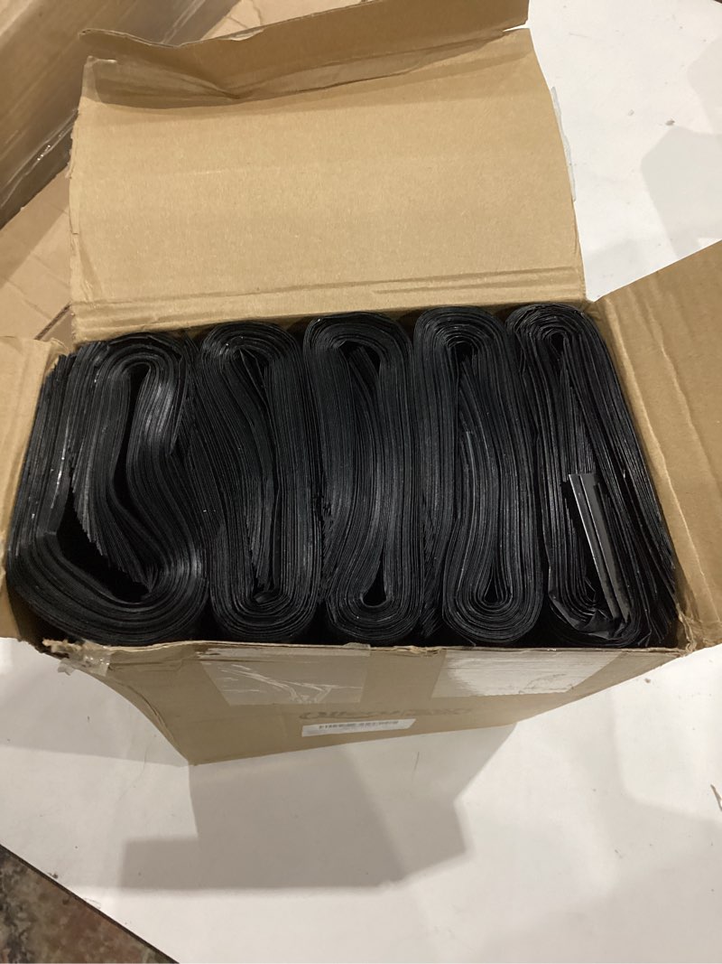 Condition photo showing Good Condition for qilery 500 pcs plastic merchandise bag bulk with die cut handle 9 x 12 inch strong durable shopping bags for small business, boutique, retail, gifts, trade show, party(black)