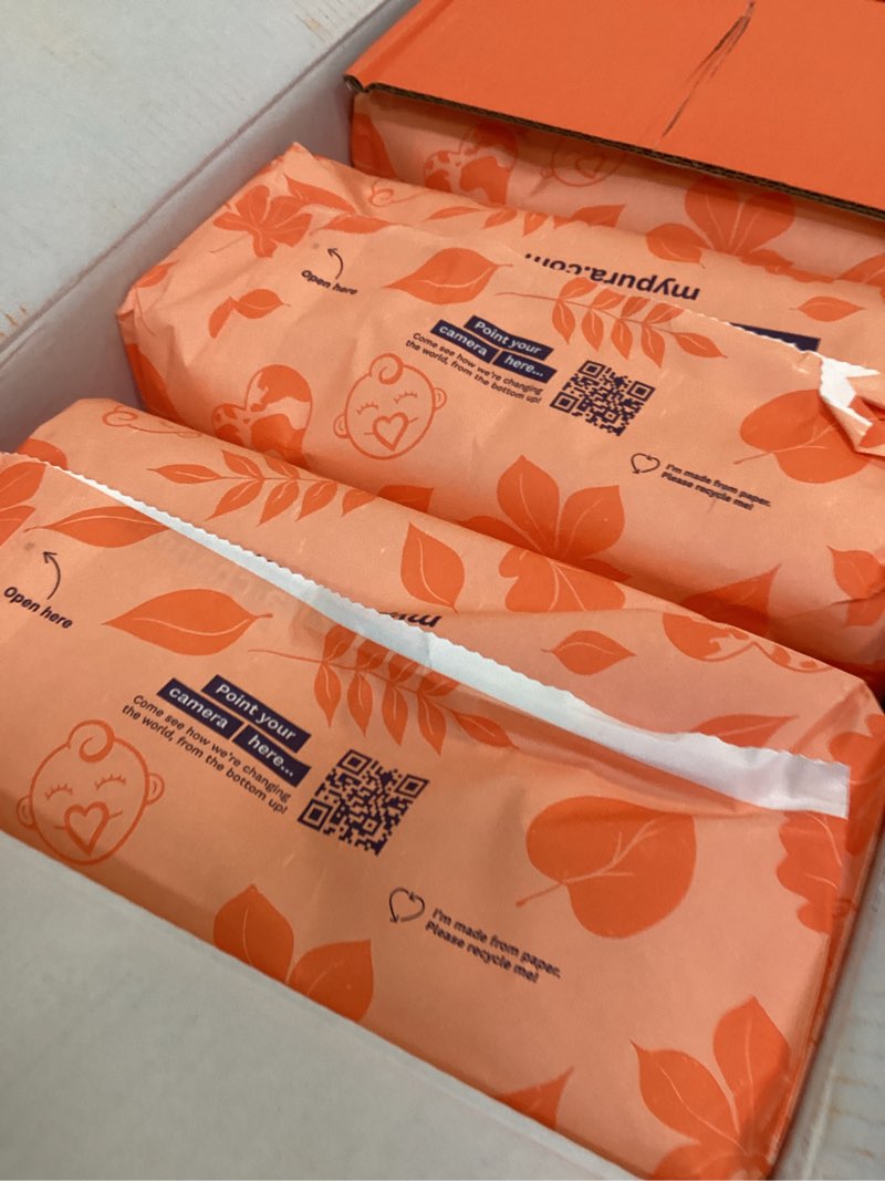 Condition photo showing New/Like New for Pura Hypoallergenic Diapers, Size 3 (9-20 lbs) Monthly Pack, Overnight, up to 12 Hours Leak Protection, Suitable for Sensitive Skin, TCF, Super Soft Organic Cotton, 6 Packs of 26 (156 Baby Diapers) Size 3 (156 Diapers)