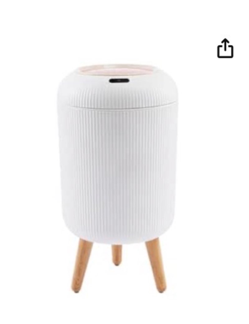 Smart Sensing Garbage Can Household High Kitchen Bathroom Living Room Bedroom Plastic Automatic Clamshell