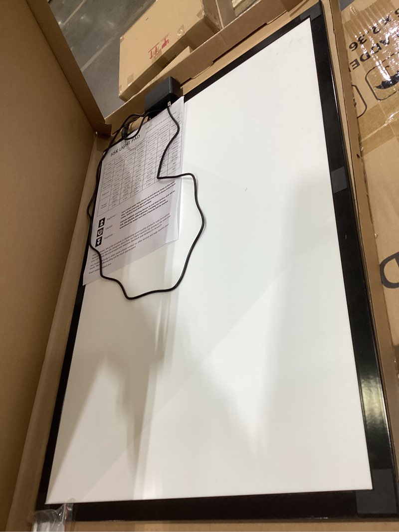 Condition photo showing As Is for hsk a2 led artist tracing light box copy table, adjustable high brightness light pad for tatto drawing, sketching, animation,diamond painting accessories