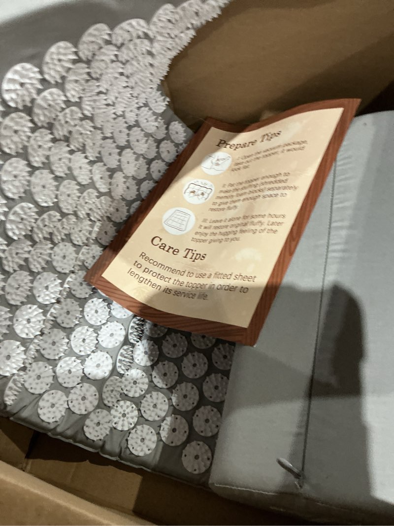 Condition photo showing Good Condition for prosourcefit acupressure mat and pillow set for back/neck pain relief and muscle relaxation grey/white large