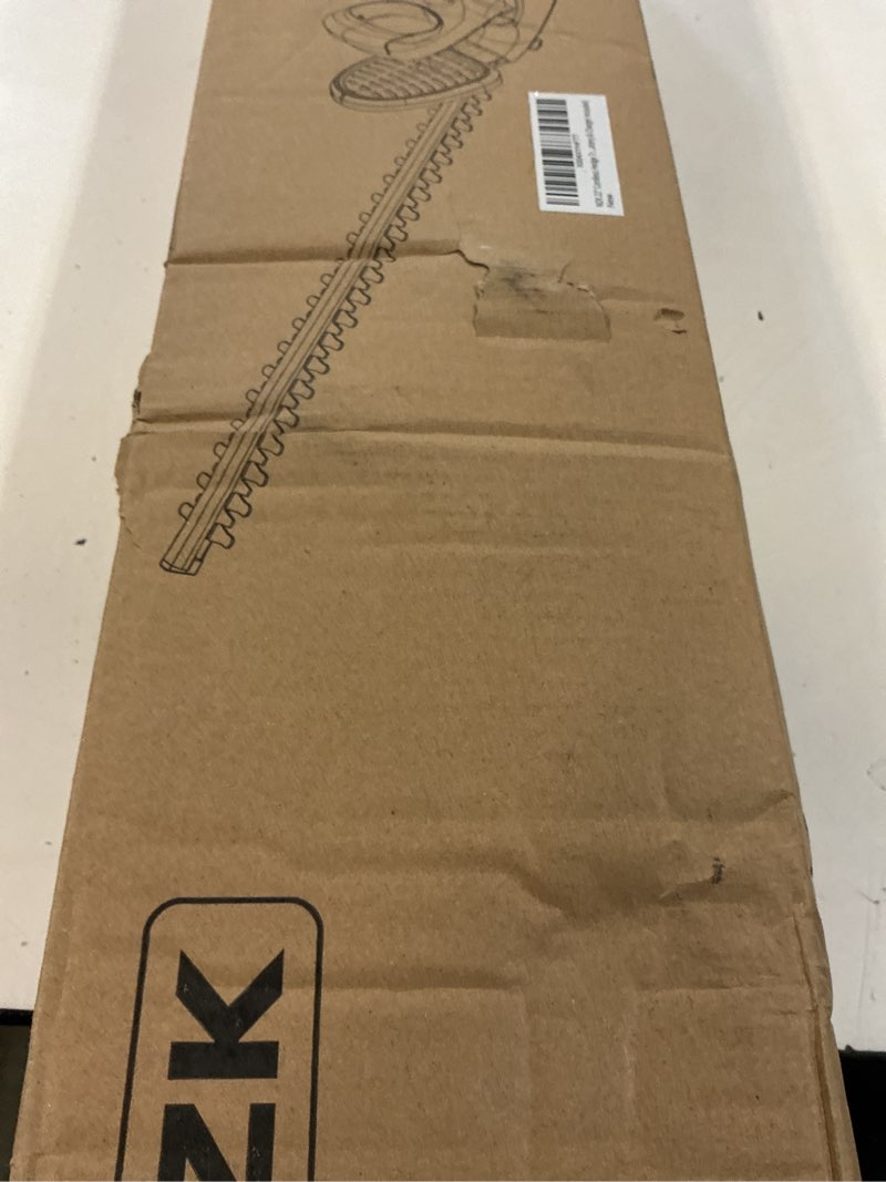 Condition photo showing New/Like New for mzk 22'' cordless hedge trimmer, 20v bush trimmer, handheld hedge cutter, grass shrub trimmer, lightweight & compact trimmer(battery & charger included)
