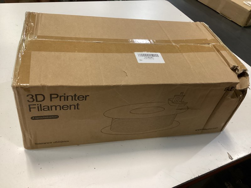 Condition photo showing New/Like New for elegoo pla pro filament 1.75mm black 4kg, 30-250mm/s printing speed improved rigidity 3d printer filament dimensional accuracy +/- 0.02mm, 4pcs 1kg spool (2.2lbs) 4*1kg black