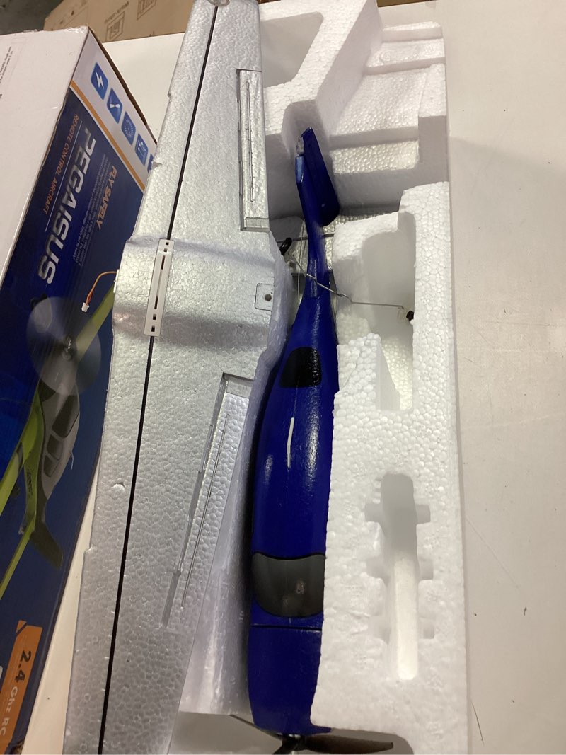 Condition photo showing As Is for QIDI 580 5-Channel Off-Road Aircraft 3D RC Plane One-Key Hanging Stunt Fixed Wing with Wind Resistant Flight Control for Beginner and Experienced Ready to Fly(Blue) 580-blue