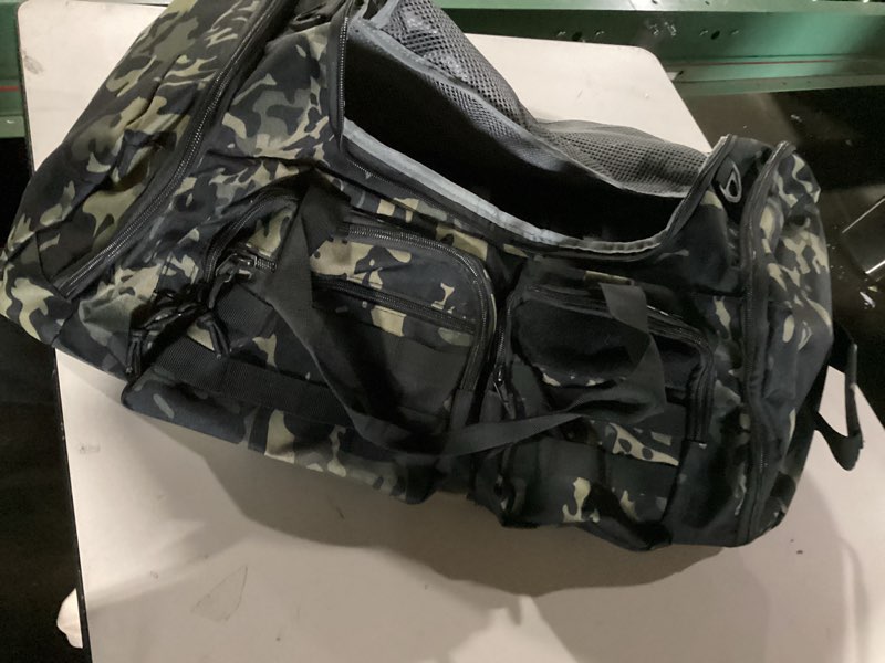 Condition photo showing Good Condition for Small Gym Bag 14 inch lightweight Carry On Mini Duffel Bag for Travel Sport - Camo 14inch Basic Gym Bag Camouflage