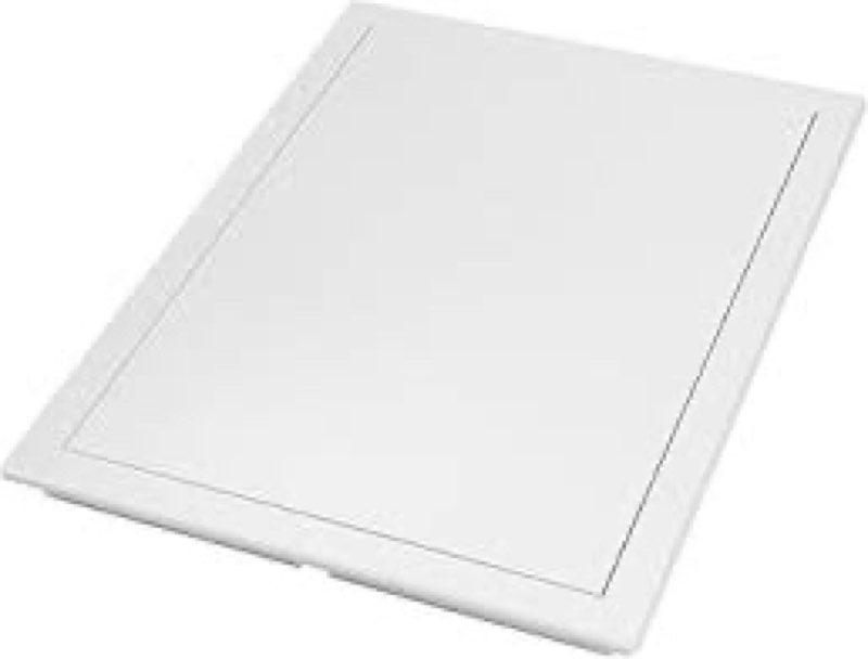 Vent Systems White ABS Plastic Access Panel 12 x 16 Inch (Cut-Out) - Access Panel with Door for Drywall, Wall, Ceiling - Electrical and Plumbing Service Inspection Door for Indoor Use