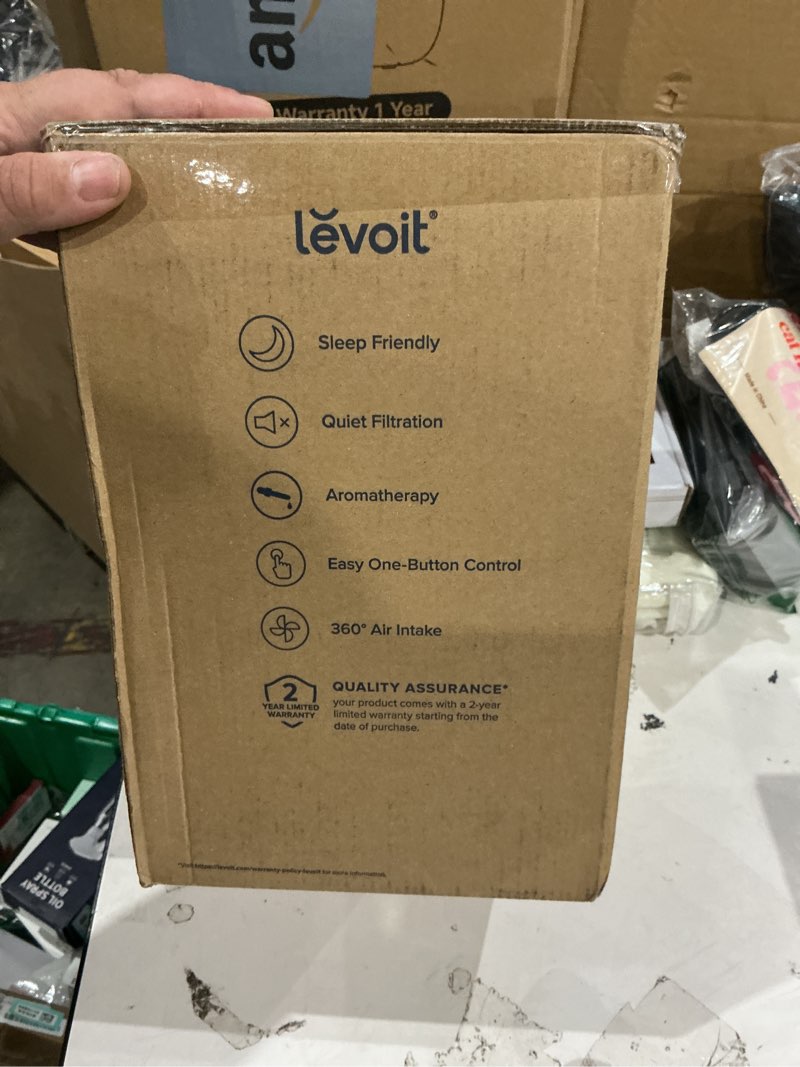 Condition photo showing Good Condition for levoit air purifiers for bedroom home dorm, aham verified, 3-in-1 filter cleaner with aroma pad, filters smoke, allergens, pet dander, odor, dust, office, desktop, core mini-p, white white core mini