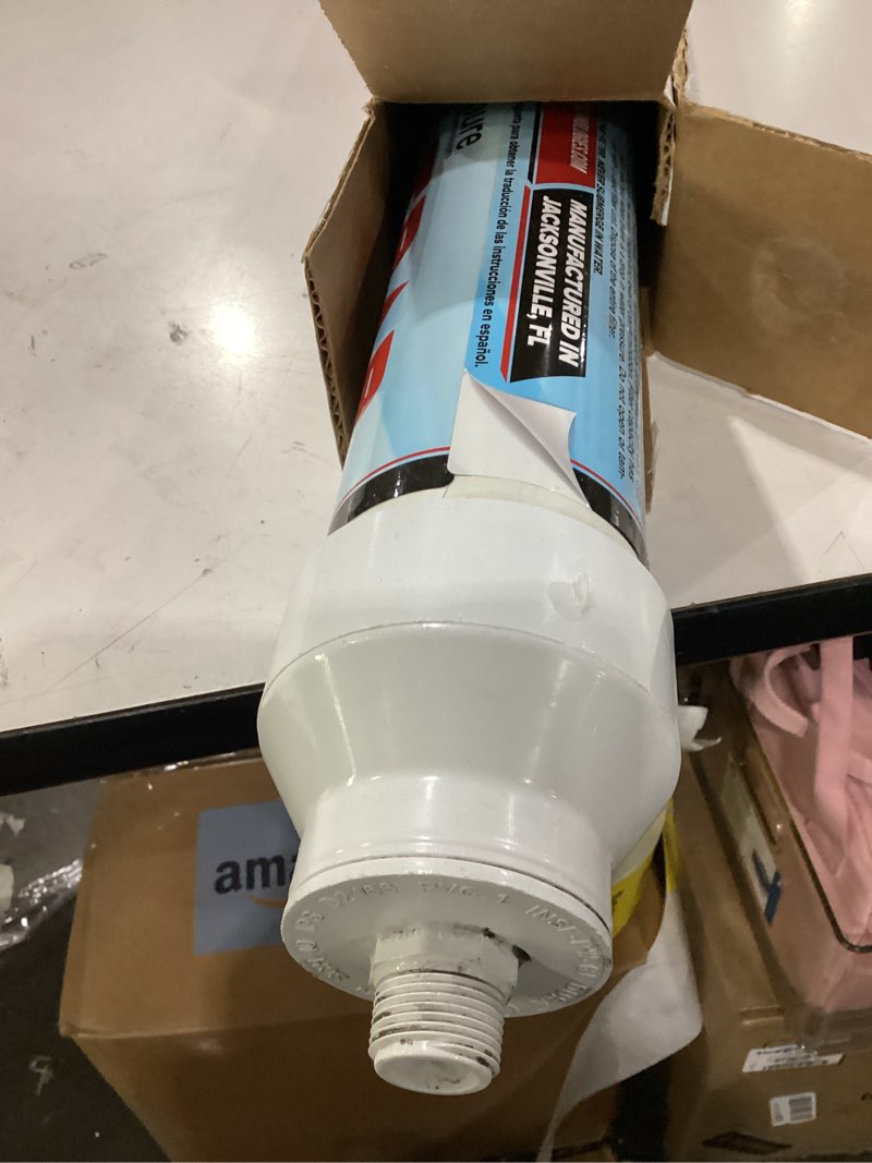 Condition photo showing Good Condition for hydropure technologies 25,000 gallon pool and spa pre filter, high performance, city and well water, removes iron, copper, and other metals, includes valve connector, made in usa