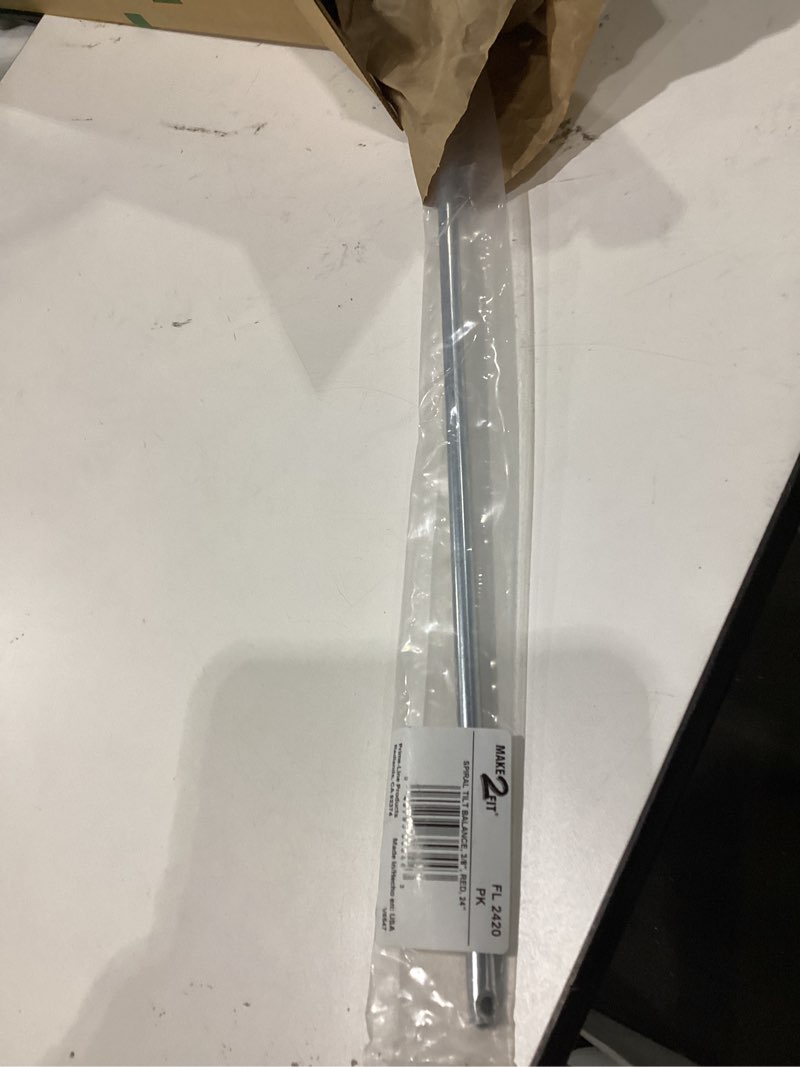 Condition photo showing As Is for prime-line fl 2420 24 in. spiral tilt balance, red tip (single pack)