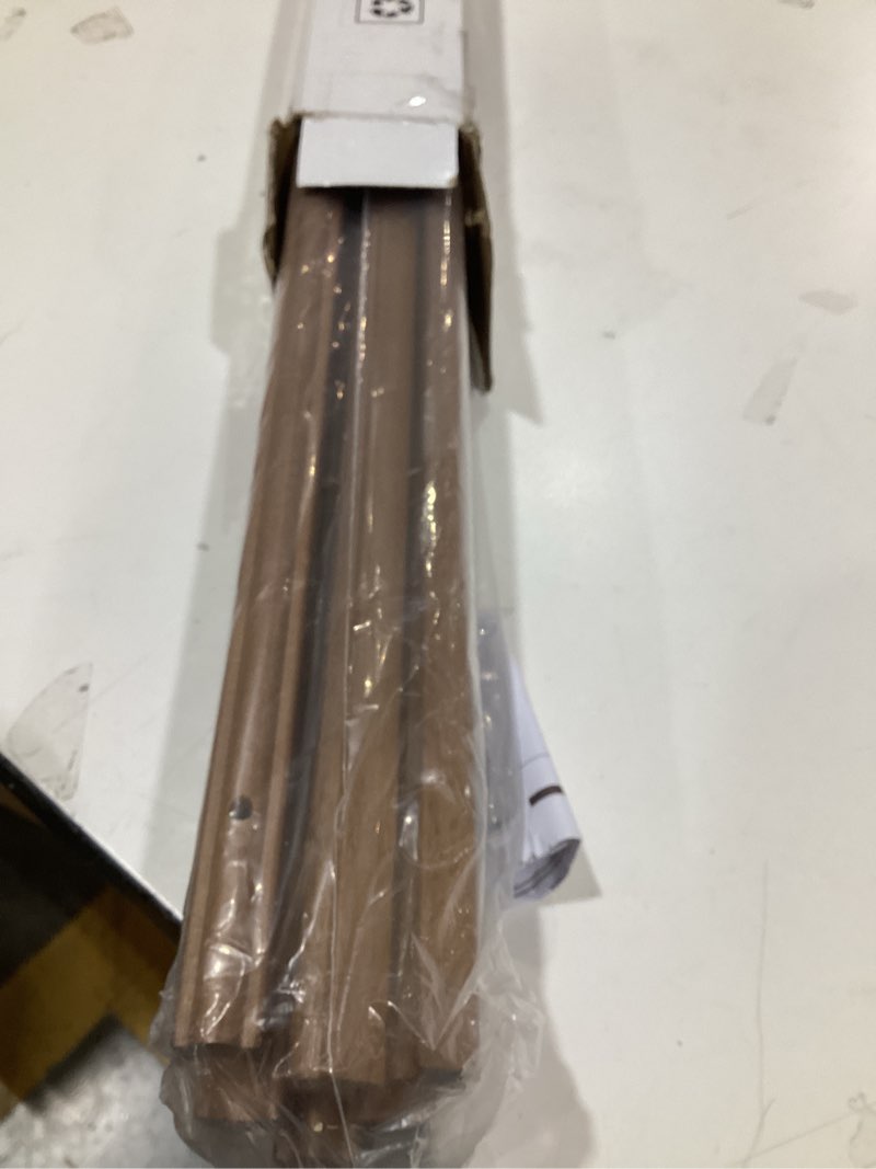 Condition photo showing New/Like New for meeden easel stand for wedding sign: wood tripod for poster board - wooden easel standing for display welcome picture walnut color