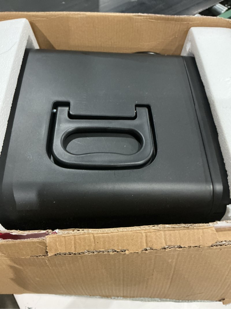 Condition photo showing Good Condition for frigidaire mini personal fridge cooler, countertop, holds up to 10l/15 cans, brushed black stainless rugged design, portable for skincare, makeup, car, office, bedroom, dorm room, or cabin