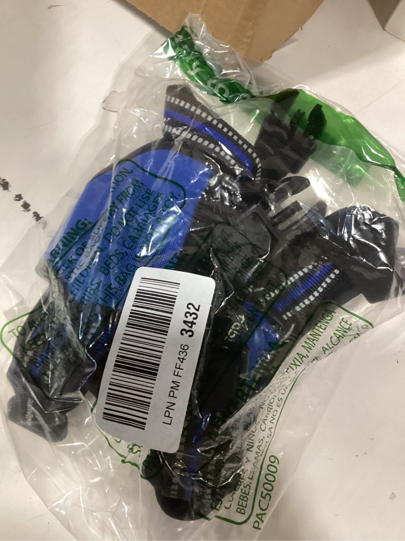 Condition photo showing Good Condition for rabbitgoo Dog Harness Medium Sized, No Pull Pet Harness with 3 Buckles, Adjustable Soft Padded Vest with Control Handle, Walking Reflective Pet Vest for Medium Dogs, Blue, M Medium Blue