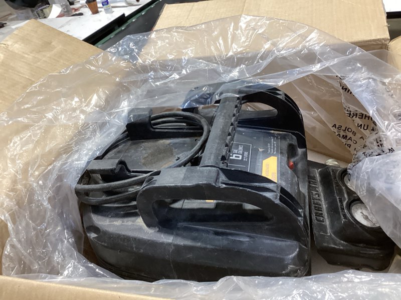 Condition photo showing As Is for craftsman air compressors 6 gallon portable pancake air compressor,oil free max 150 psi 1.0hp 2.6 cfm@90psi electric air compressor shop air compressor, cmxecxa02106410