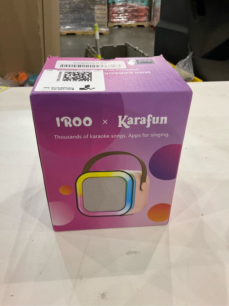 Condition photo showing New/Like New for Mini Karaoke Machine for Kids, 2025 TOP Toys Christmas Birthday Gifts Ideas for Girls Ages 4, 5, 6, 7, 8, 9, 10, 12+ Years Old, Portable MP3 Player with 2 Wireless Mics for Party P-ink 2 Mics