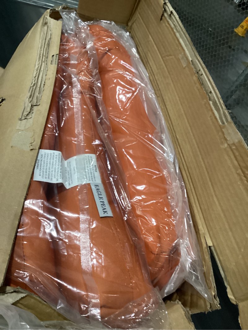 Condition photo showing New/Like New for eagle peak tufted outdoor/indoor seat/back chair cushions, 2 pack, 42'' x 21'', burnt orange burnt orange pack of 2
