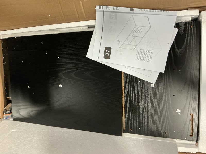 Condition photo showing Good Condition for YITAHOME File Cabinet with Charging Station, Mobile Lateral Filing Cabinet with Lock for Home Office, Printer Stand with Open Storage Shelf, Fits A4, Letter, Legal Size Files, Office Furniture, Black