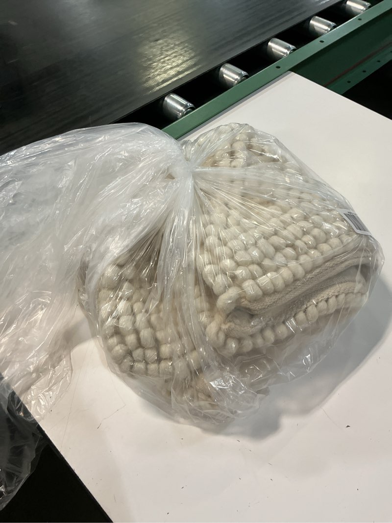 Condition photo showing Good Condition for kai wool pillow cover - set of 2, 20x20, ivory