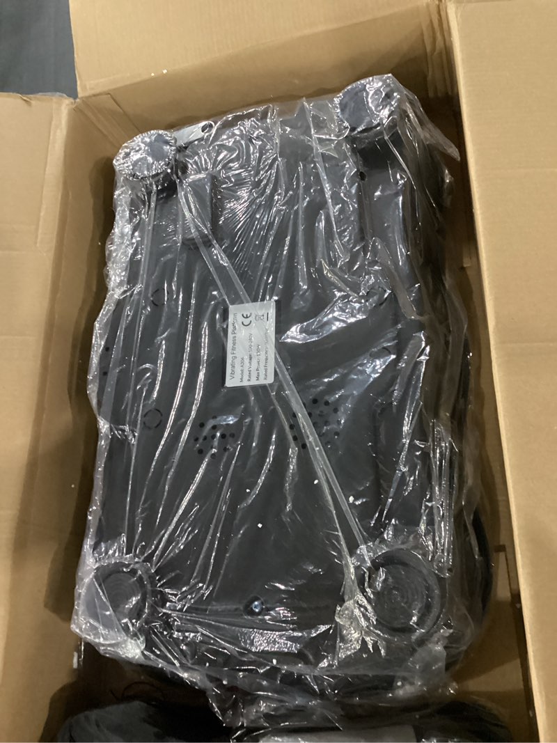 Condition photo showing New/Like New for vibration plate exercise machine, 130 levels full body workout vibrating plate for lymphatic drainage weight loss, 450 lbs capacity shake fitness platform with resistance bands bluetooth for women men