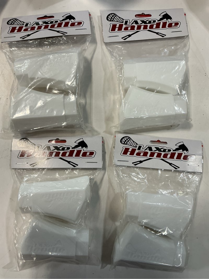 Condition photo showing New/Like New for laxe handle 2-pack of lacrosse stick end cap a uniquely designed end cap engineered to allow for hand recognition of the lacrosse stick s head orienta. 4 pack of 2