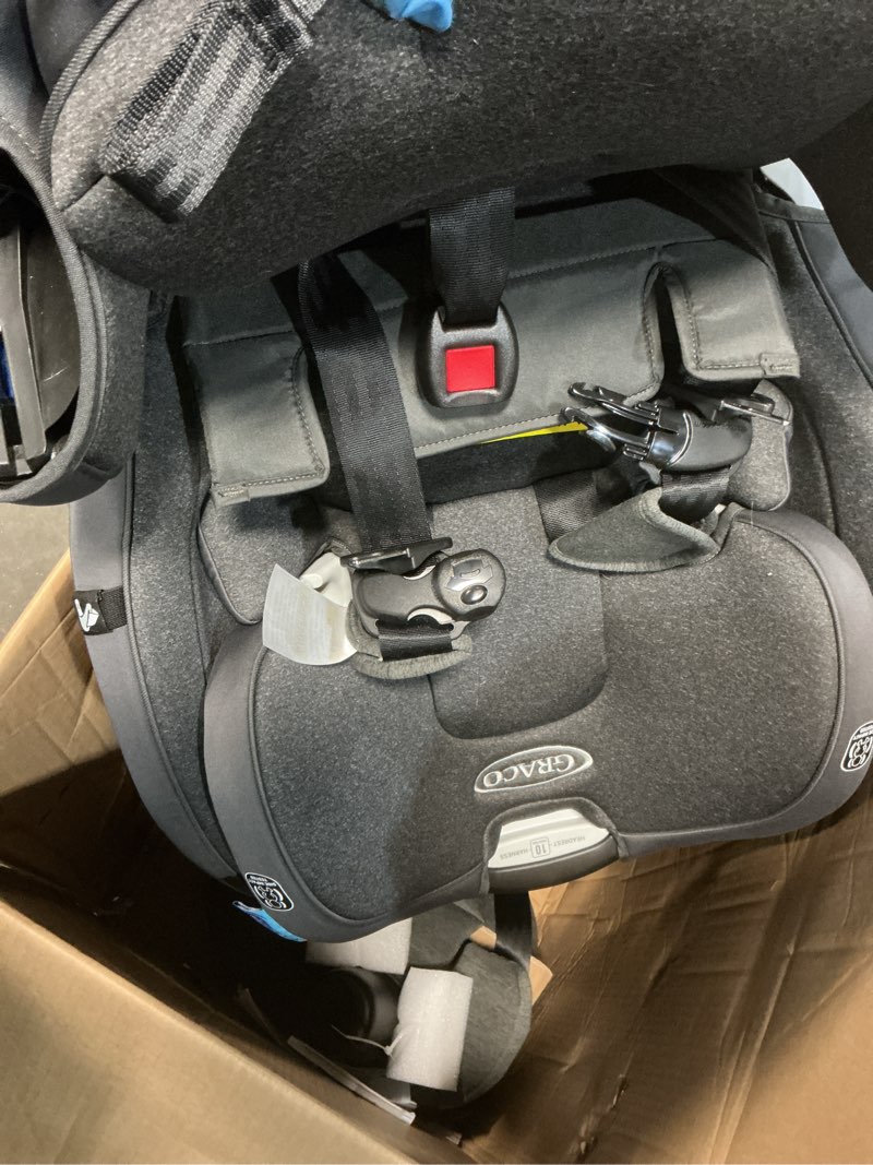 Condition photo showing Good Condition for graco turn2me 3-in-1 rotating convertible car seat, manchester, featuring headrest and harness adjust, easy installation and steel reinforced frame