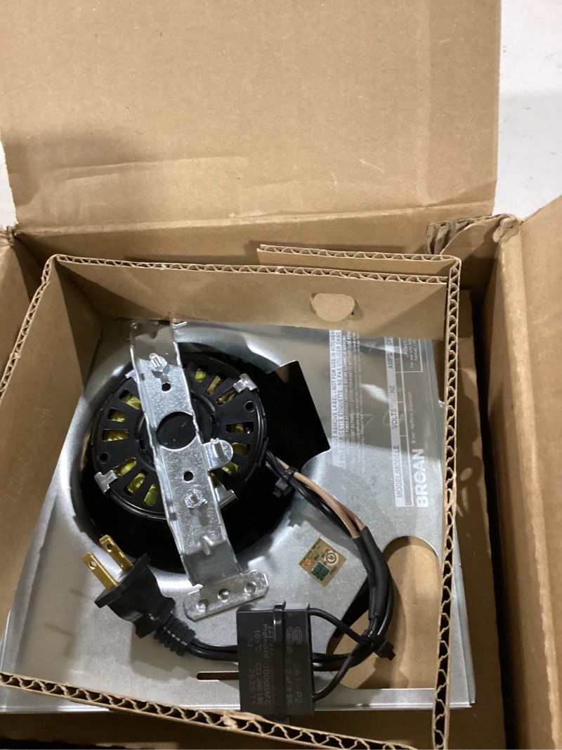 Condition photo showing As Is for broan-nutone 80 cfm, 2.5 sones assembly kit replacement bath fan motor
