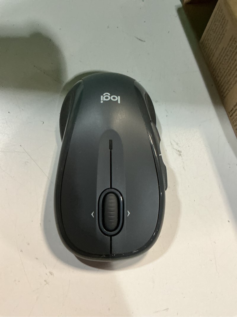Condition photo showing As Is for logitech m510 wireless mouse, mouse for laptop and pc with usb unifying receiver, programmable buttons - graphite