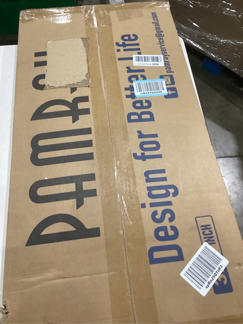 Condition photo showing Good Condition for Pamray 32 Inch Computer Desk Small Spaces Desk with Storage Bag for Bedroom Writing and Home Office Work Small Study Desk Table White White 32 inch