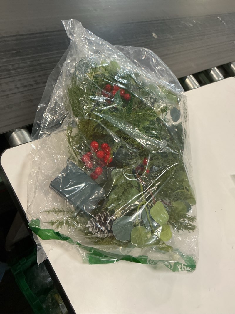 Condition photo showing Good Condition for Christmas Garlands with Light Lighted Christmas Garlands light up Garland Christmas Battery Operated Christmas Garl-and Prelit Garlands for Decoration Xmas for Winter Indoor outdoor mantle porch Decor