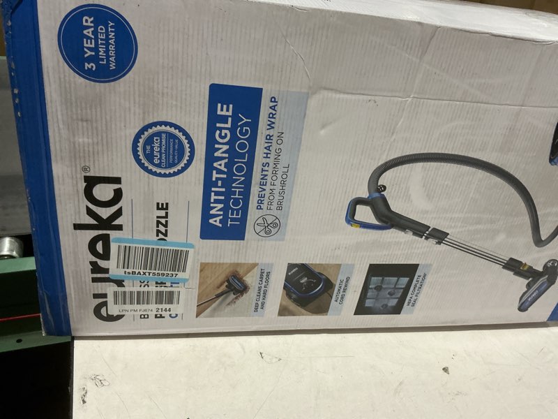 Condition photo showing Good Condition for Eureka Bagless Canister Vacuum with Washable HEPA Filter, 16KPA Suction for Carpets/Hard Floors, Compact Design with 3 Cleaning Tools, 2-Motor Household Vacuum, Lightweight and Easy Maneuverable