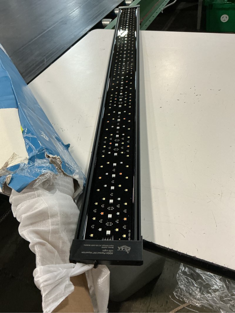 Condition photo showing Good Condition for aqqa led aquarium light, 24/7 mode ip68 waterproof extendable bracket fish tank light, diy mode full spectrum aquarium plant light, adjustable timer/brightness memory function for 48-55 inch fish tank