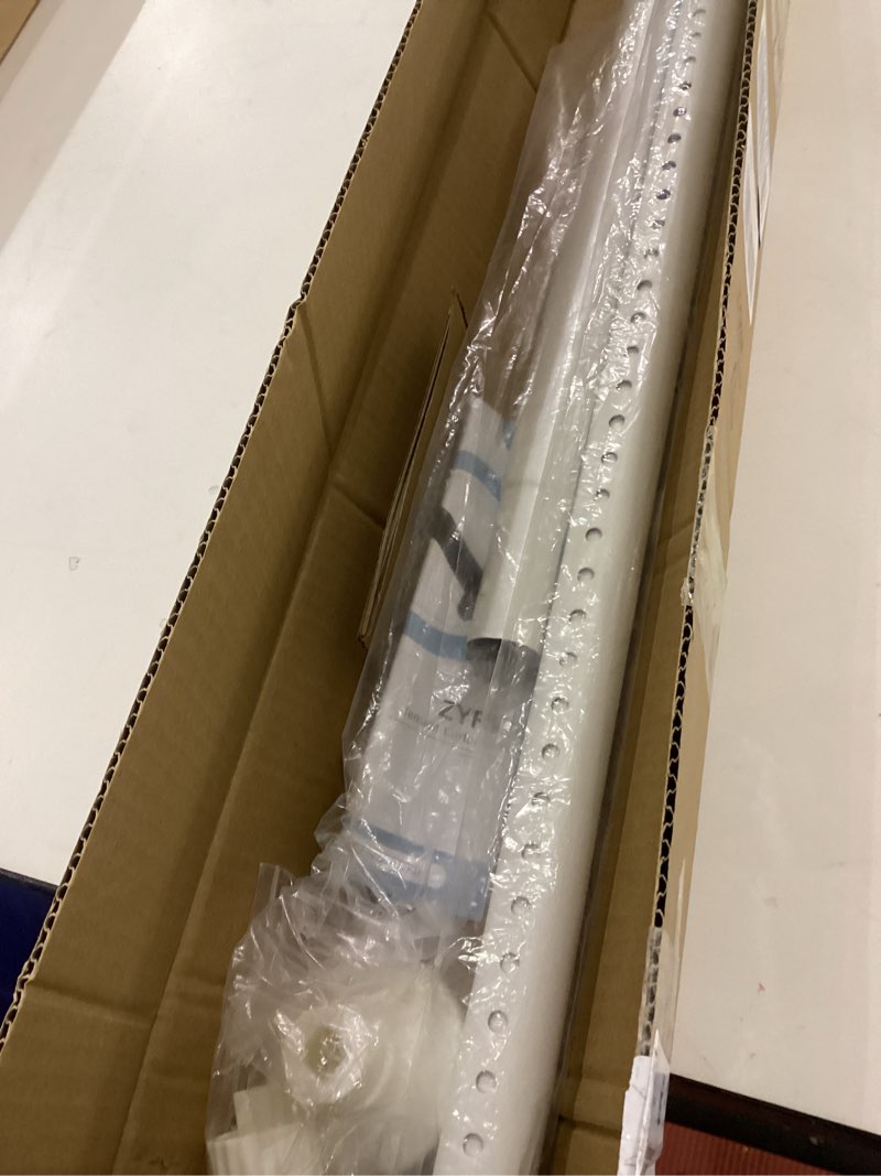 White Shower Curtain Rod 51-86 Inch, Adjustable Tension Rod No Drilling for Window or Bathroom Close