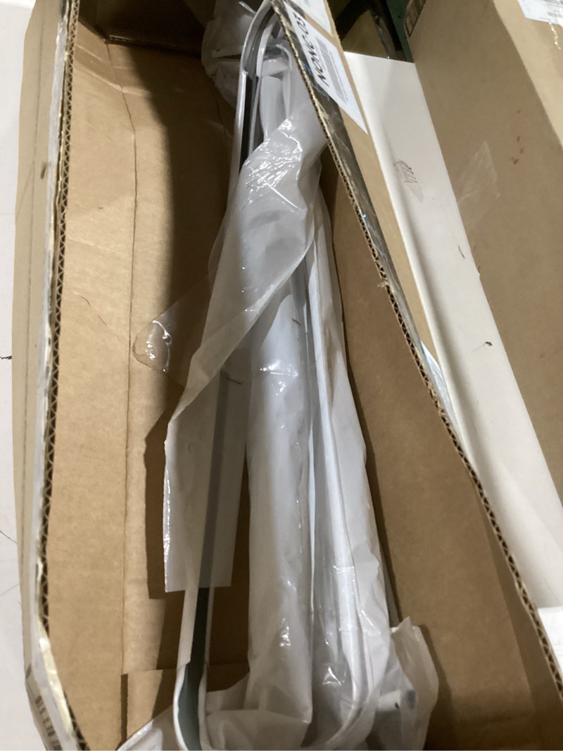Condition photo showing Good Condition for 5 pcs curtain single rods bulk included hardware and bracket white adjustable tension rod for kitchen windows door valance sash curtains(22-45 inch)