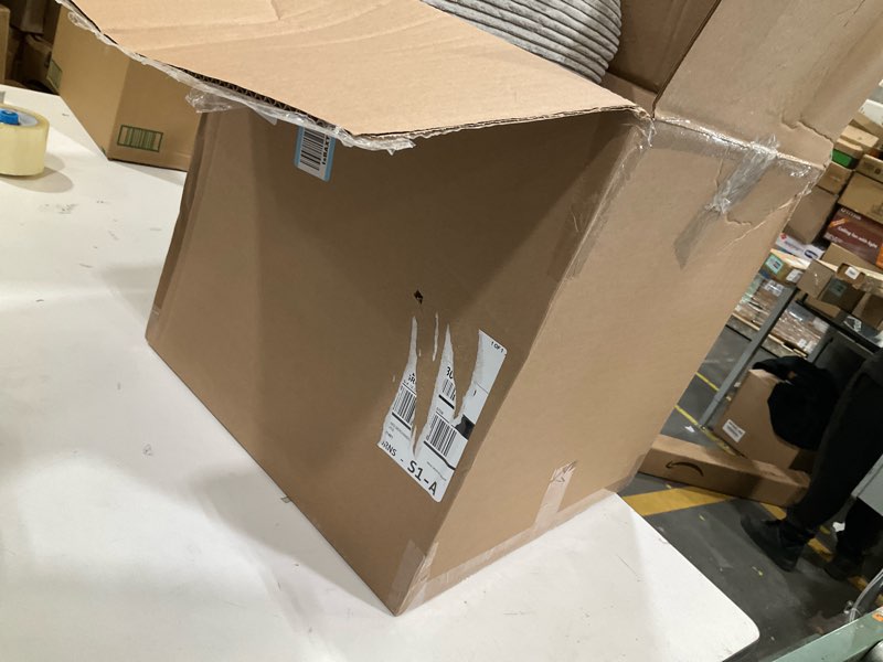 Condition photo showing As Is for Dog Stairs Ramp for Couch 15.7" H, 3-Step Pet Stairs for Small Dogs with High Density Foam, Dog Slope Stairs with Durable Non-Slip Bottom for Puppy Grey Grey 3 22"D x 15.7"W x 15.7"H