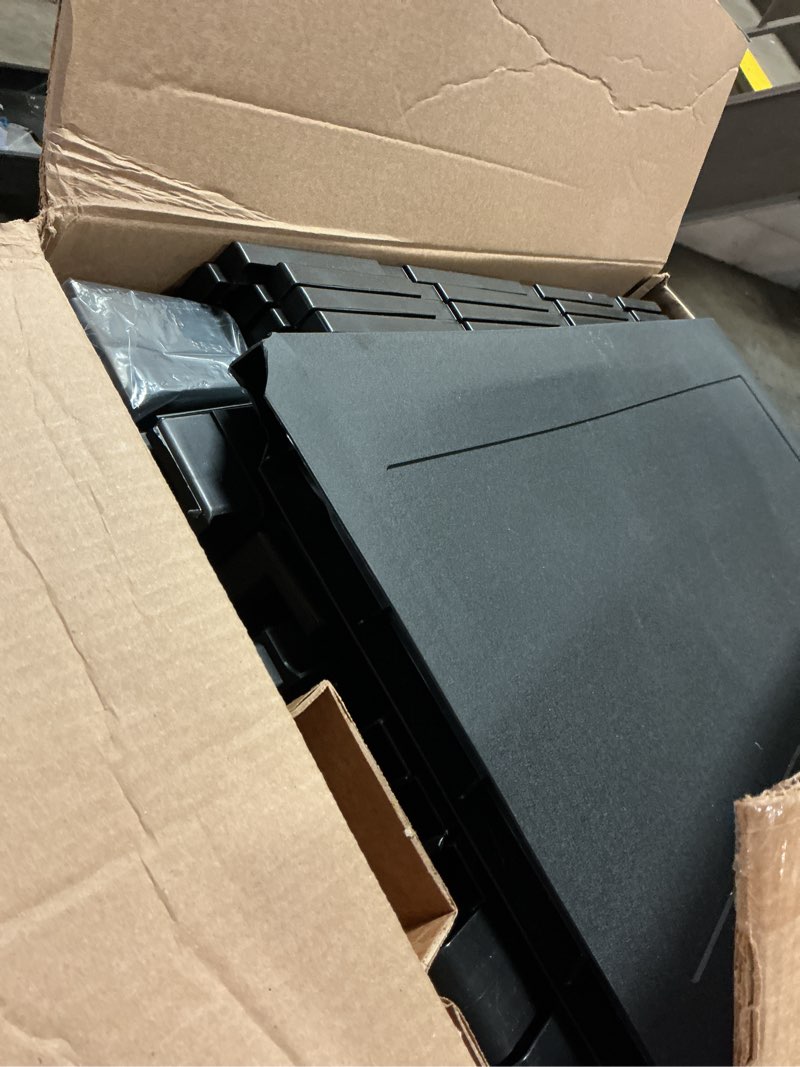 Condition photo showing Good Condition for keter premium one 35-in w x 74-in h x 18.5-in d freestanding plastic garage cabinet in black