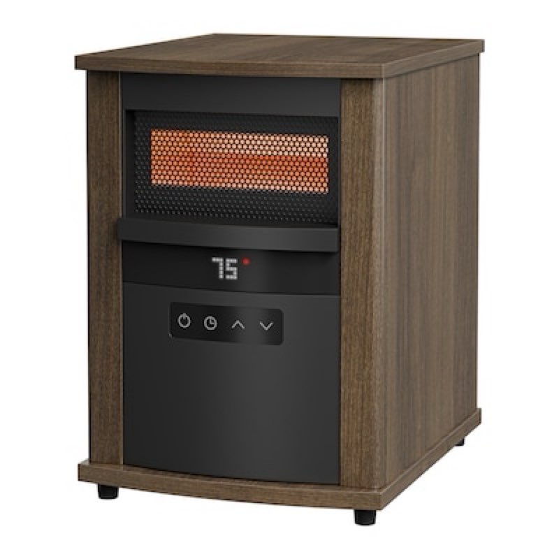 utilitech utilitech 1500 -watt infrared quartz cabinet indoor electric space heater