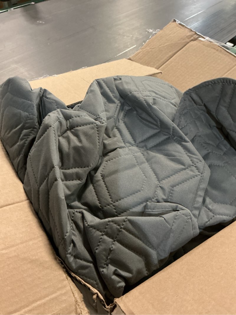 Condition photo showing As Is for VANSOFY Upgraded Sectional Couch Covers 100% Waterproof L Shaped Sofa Slipcover Reversible Chaise Lounge Cover for Sectional Sofa Furniture Protector Cover for Pets Dog Cat(X-Large, Dark Gray) Dark Gray X Large