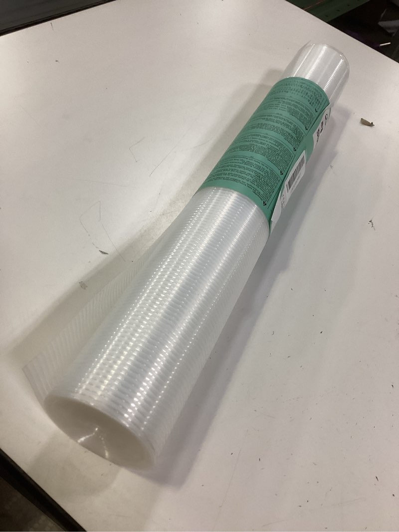 Condition photo showing Good Condition for Hersvin Shelf Liners 20 in x 20 ft EVA Drawer Mats, Non-Adhesive Cupboard Protector, Kitchen Cabinet Lining Fridge Liner (Clear Stripe, 50.8x610cm) Clear Stripe 20"W x 240"L