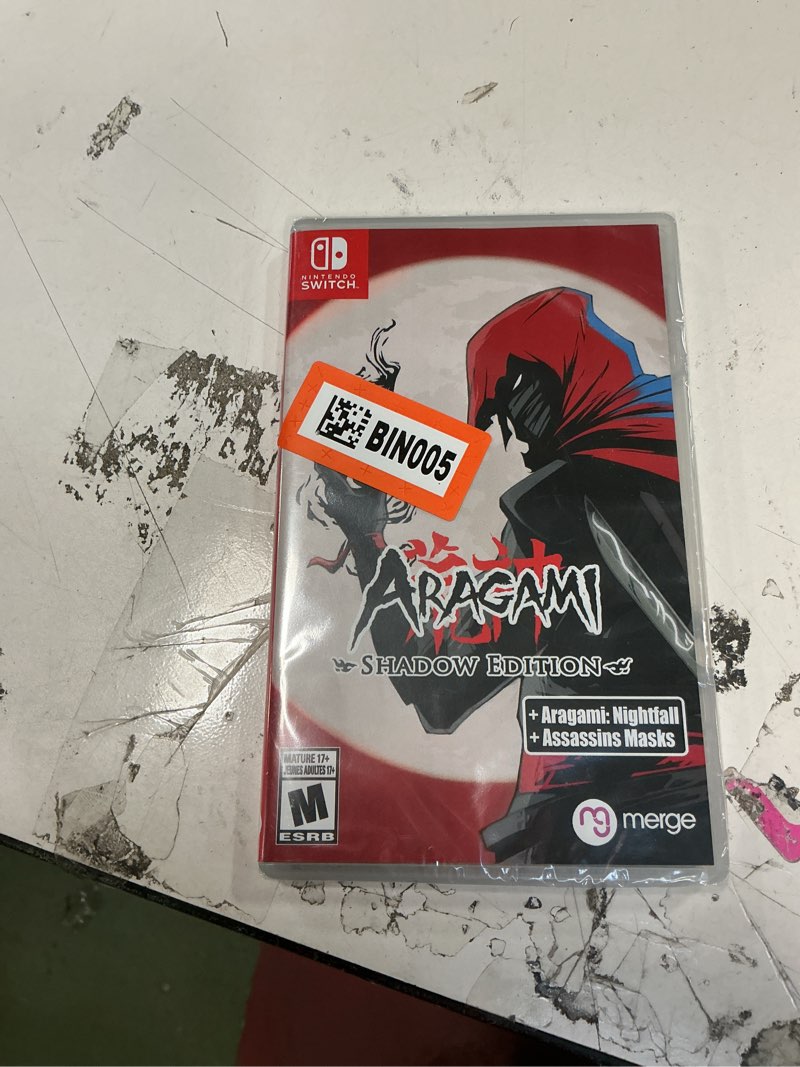 Condition photo showing New/Like New for Aragami: Shadow Edition - Nintendo Switch