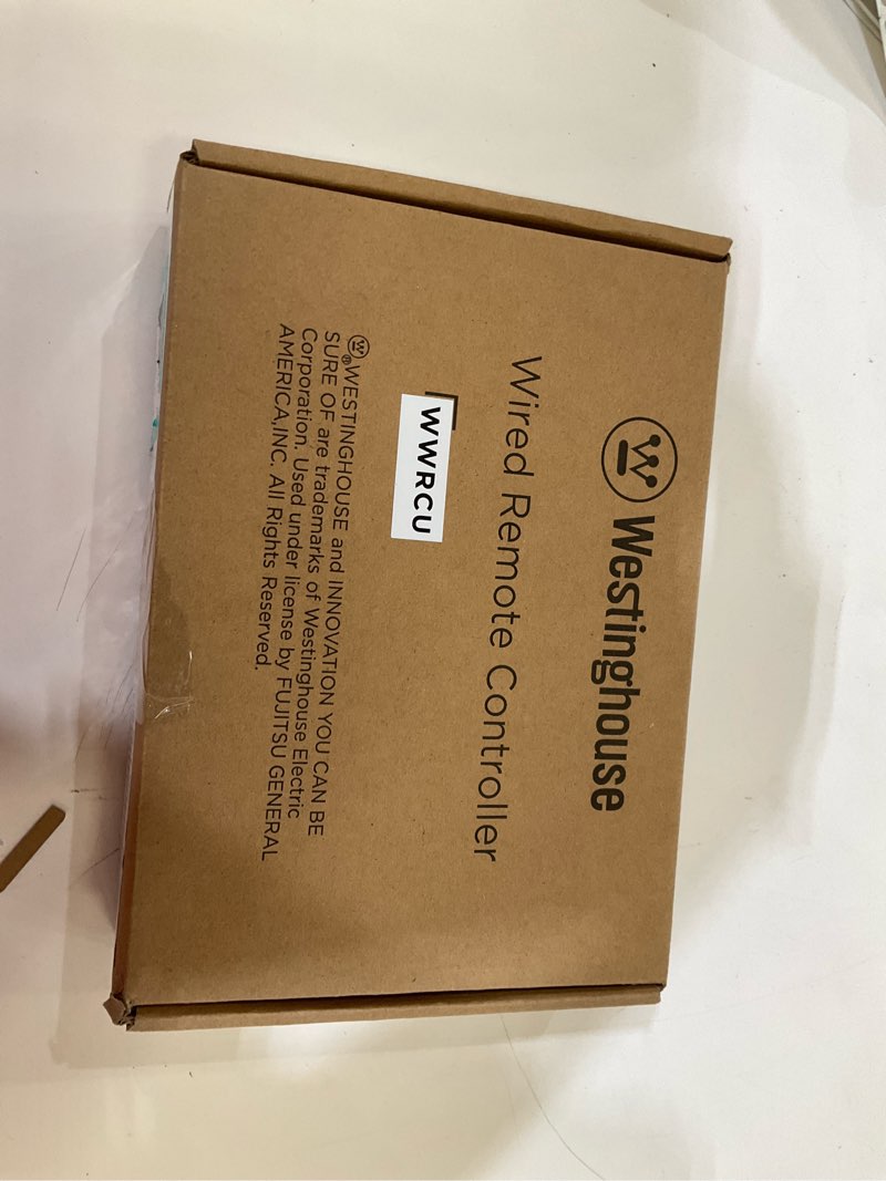 Condition photo showing As Is for westinghouse wired remote controller