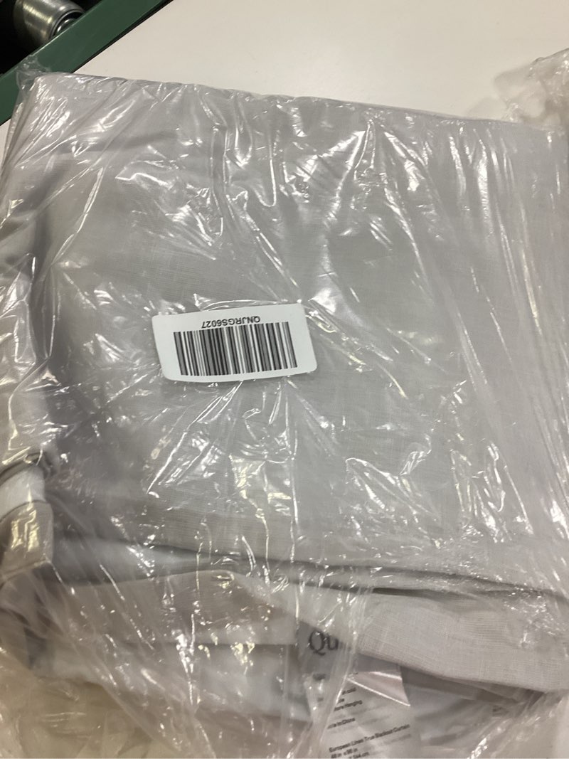 Condition photo showing Good Condition for european linen true blackout curtain, 48x96, cloud 1 panel