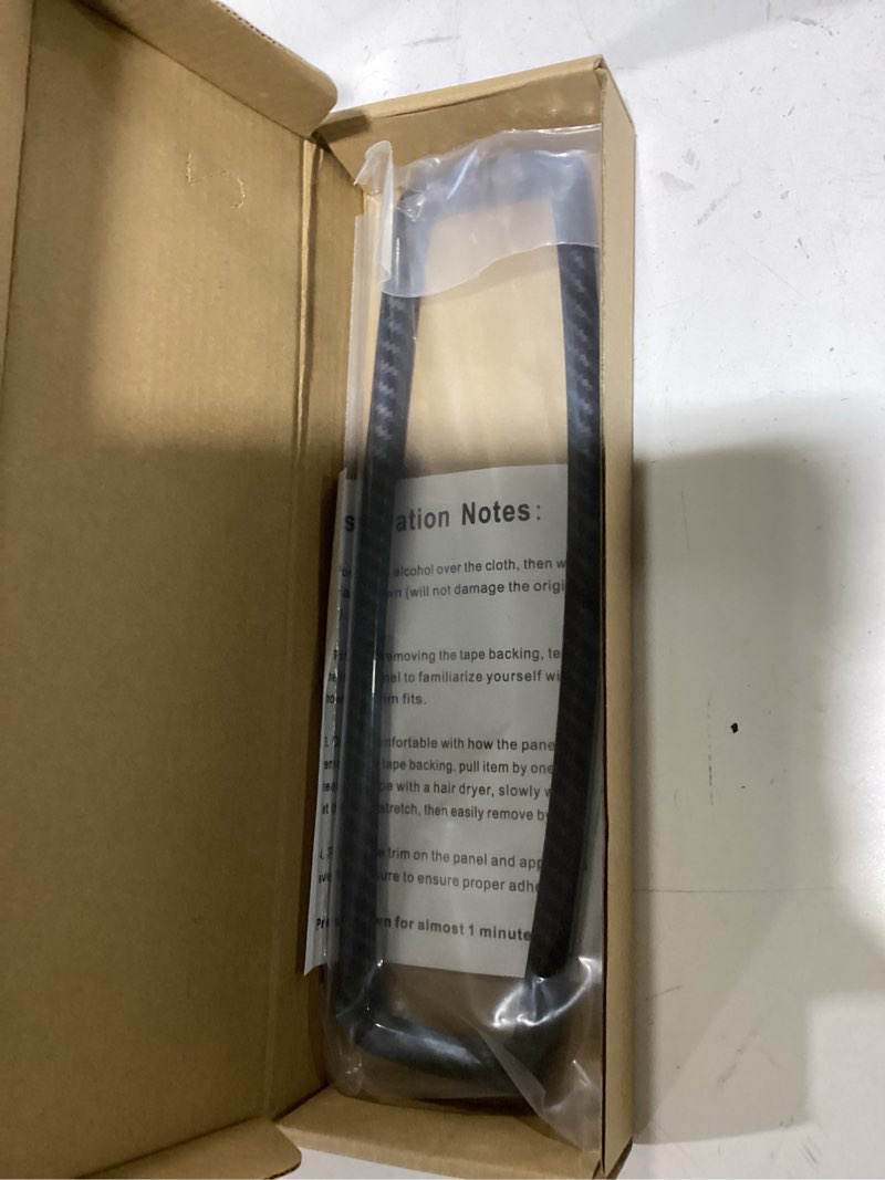 Condition photo showing New/Like New for for Silverado Rearview Mirror Trim Cover Fit for Chevy Silverado 2022-Present Black Carbon Fiber Interior Accessories 1pc Gray