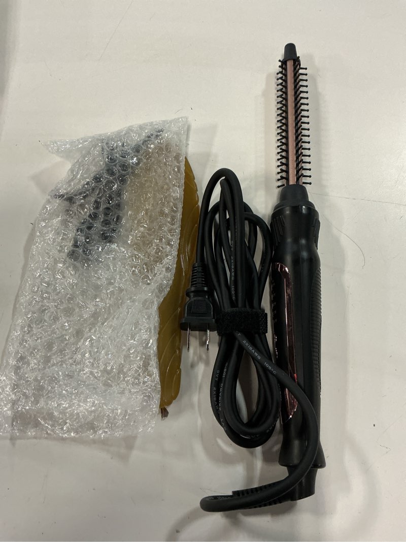 Condition photo showing Good Condition for thermal brush, heated round brush & small curling iron with ceramic ionic technology, 1/2 inch for volumizing & styling, travel-friendly hot comb with adjustable temperature?rose gold 0.5 inch?
